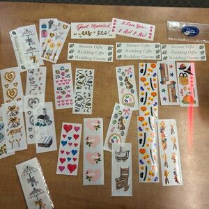 ✨ Vintage Creative Memories Stickers Lot Wedding, Baby, Holiday, Hearts, School